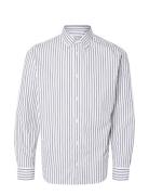 Slhslimrick-Poplin Shirt Ls Noos White Selected Homme