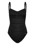 Potenza Solid Swimsuit Recycled Black Panos Emporio