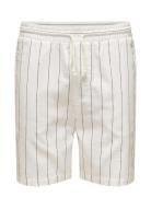 Onsdan Boucle Stripe Shorts White ONLY & SONS