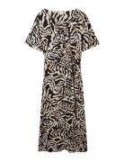 Printed Wrap Dress Black Tom Tailor