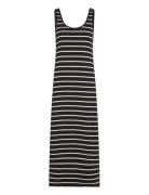 Cut-Out Striped Dress Black Mango