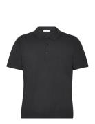 Fine-Knit Polo Shirt Navy Mango