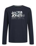 Jjluke Tee Ls Crew Neck Mni Navy Jack & J S