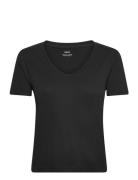 Short-Sleeved Cotton T-Shirt Black Mango