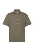 Regular-Fit Linen Shirt With Pocket Khaki Mango