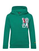 1874 Patch Graphic Hoodie Green Lyle & Scott