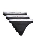 3 Pack Mesh Thong Black Tommy Hilfiger