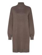 Srlea Rollneck Dress Knit Brown Soft Rebels