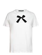 Bow Graphic Ss Tee White French Connection