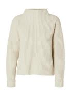 Slfselma Ls Knit Pullover Noos Cream Selected Femme