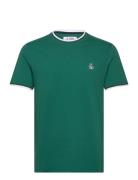 S/S Tipped Ringer Te Green Original Penguin