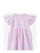 Ciao Stripe Dress Pink Fliink