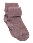 Ida Glitter Socks Purple Mp Denmark