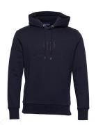 Reg Tonal Shield Hoodie Navy GANT