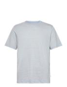 Narrow Striped Slub Tee - Gots/Vega Blue Knowledge Cotton Apparel