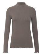 Kadrew Turtleneck T-Shirt Brown Kaffe