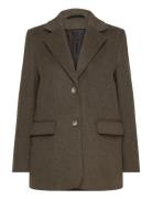 Slfsasja Wool Blazer B Khaki Selected Femme