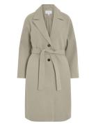 Vipoko Long Coat-Noos Beige Vila