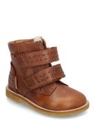 Boots - Flat - With Velcro Brown ANGULUS