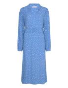 Parisll Midi Dress Ls Blue Lollys Laundry