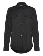 Roll-Tab Sleeve Shirt Black Lauren Ralph Lauren