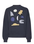 Summer Night Landscape Sweatshirt Blue Bobo Choses