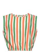 Vertical Stripes Woven Top Patterned Bobo Choses