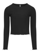 Kognella L/S O-Neck Top Jrs Noos Black Kids Only