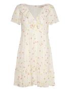 Dotted Georgette Mini Dress Cream By Ti Mo