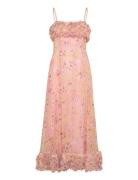 Organza Strap Dress Pink By Ti Mo