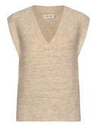 Crkiko Knit Slipover Beige Cream