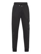 Badge Cargo Relaxed Sweatpants Black Calvin Klein