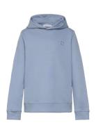 Monogram Mini Badge Hoodie Blue Calvin Klein