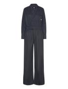 Tailored Wrap Jumpsuit L\S Wmn Navy G-Star RAW