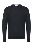 Fine Merino V-Neck Knit Black Tom Tailor