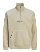 Jorvesterbro Fleece Quarter Zip Noos Beige Jack & J S