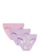 Nmfbriefs 3P Pastel Lilac Horse Noos Pink Name It