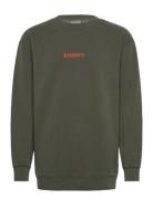 Micro Logo Graphic Loose Crew Green Superdry