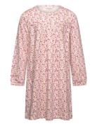 Nightdress Ls Aop Pink Minymo