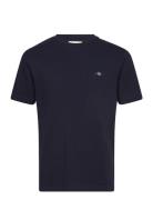 Pique Ss T-Shirt Navy GANT