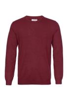 Melange Round Neck Knit Burgundy Lindbergh