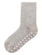 Nmfwaksi Wo/Bl Terry Sock W/Non Skid Grey Name It