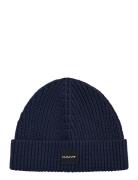 Unisex. Cotton Rib Knit Beanie Navy GANT