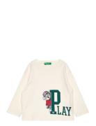 T-Shirt L/S Cream United Colors Of Benetton