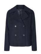 Slfalma Short Wool Jacket Noos Navy Selected Femme