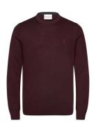 Bs Jupiter Regular Fit Knitwear Burgundy Bruun & Stengade