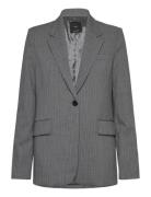 Pinstripe Suit Jacket Grey Mango