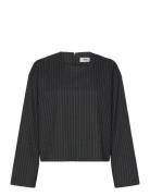 Objlisa Lo L/S Top Aop Div Grey Object