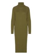 Yasmavi Knit Midi Rollneck Dress Noos Green YAS