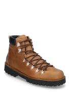 Slhalfred Leather Hiking Boot Brown Selected Homme